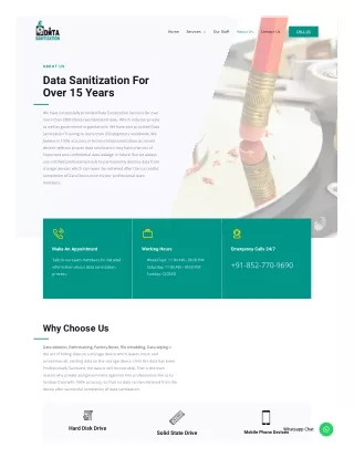 Data Sanitization For Over 15 Years