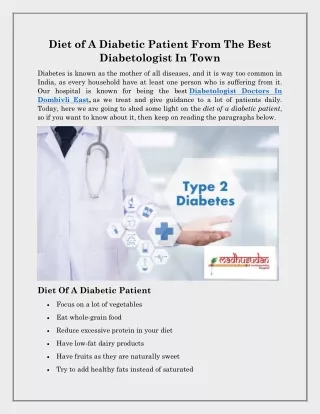 Diabetologist Doctors in Dombivli East