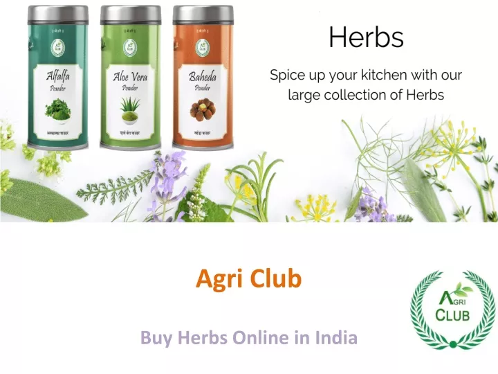 agri club buy herbs online in india