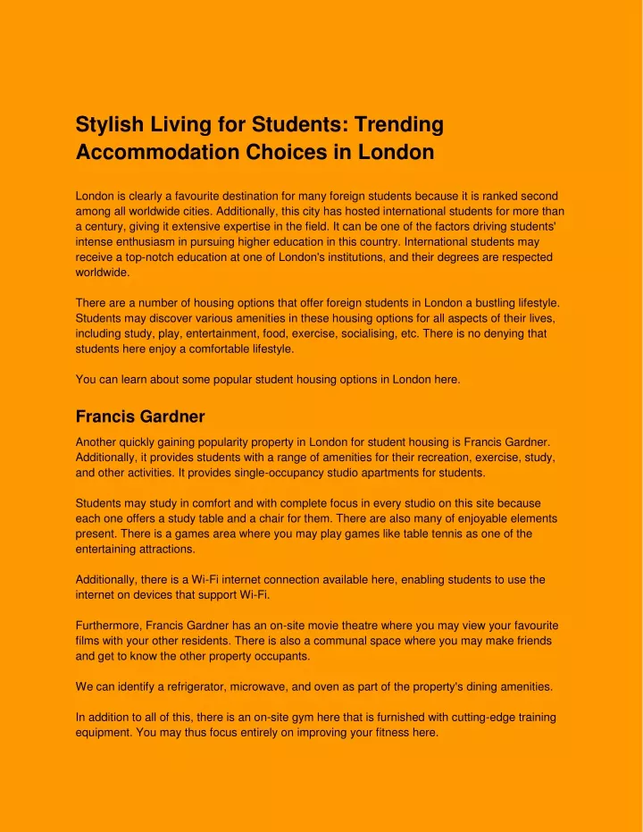 stylish living for students trending