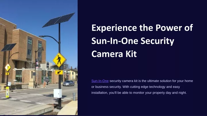 experience the power of sun in one security