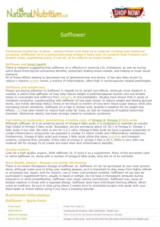 safflower