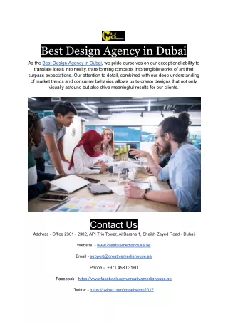 Best Design Agency in Dubai