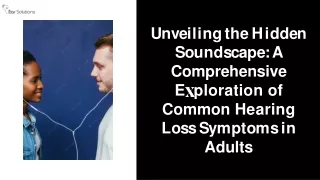 common hearing loss symptoms in adult