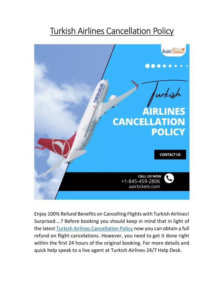 turkish airlines cancellation policy turkish