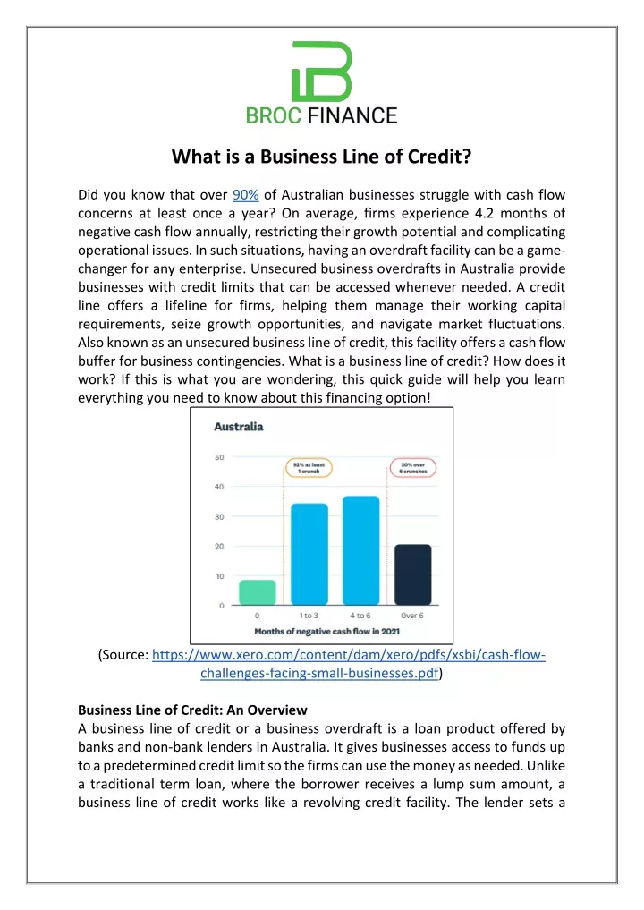 what is a business line of credit