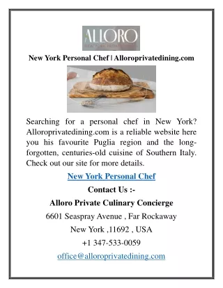 new york personal chef alloroprivatedining com