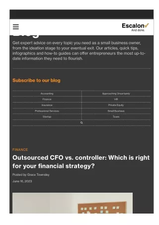 Differences Between an Outsourced CFO and a Controller