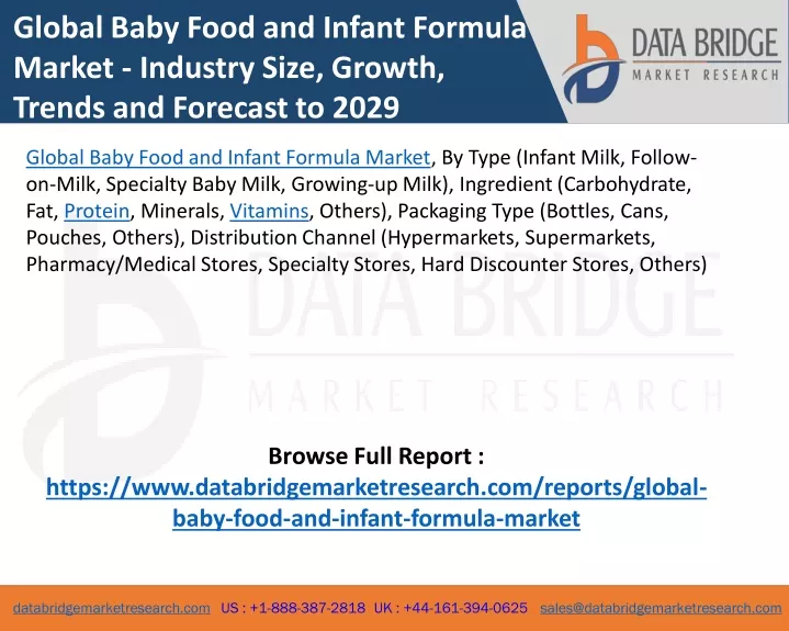 global baby food and infant formula market