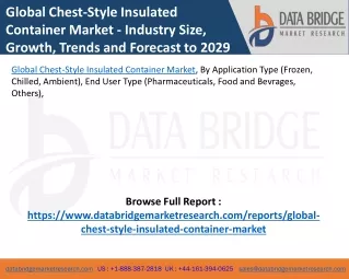 global chest style insulated container market