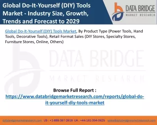 global do it yourself diy tools market industry
