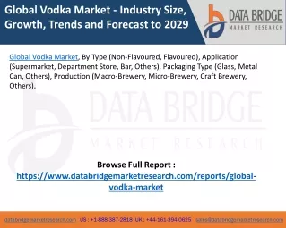 global vodka market industry size growth trends