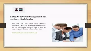 Embry Riddle University Assignment Help  Academicwritinghelp.online