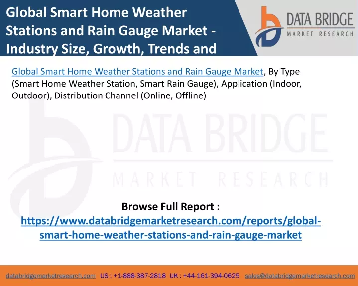 global smart home weather stations and rain gauge