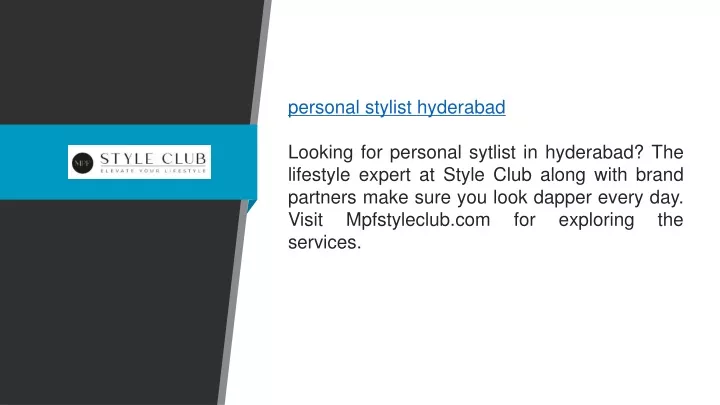 personal stylist hyderabad looking for personal