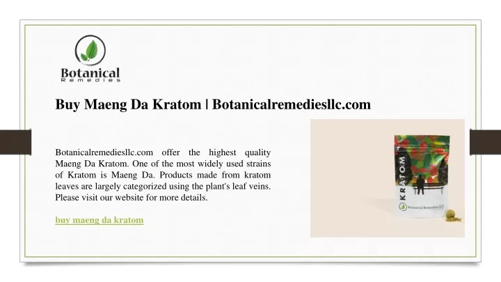 buy maeng da kratom botanicalremediesllc com