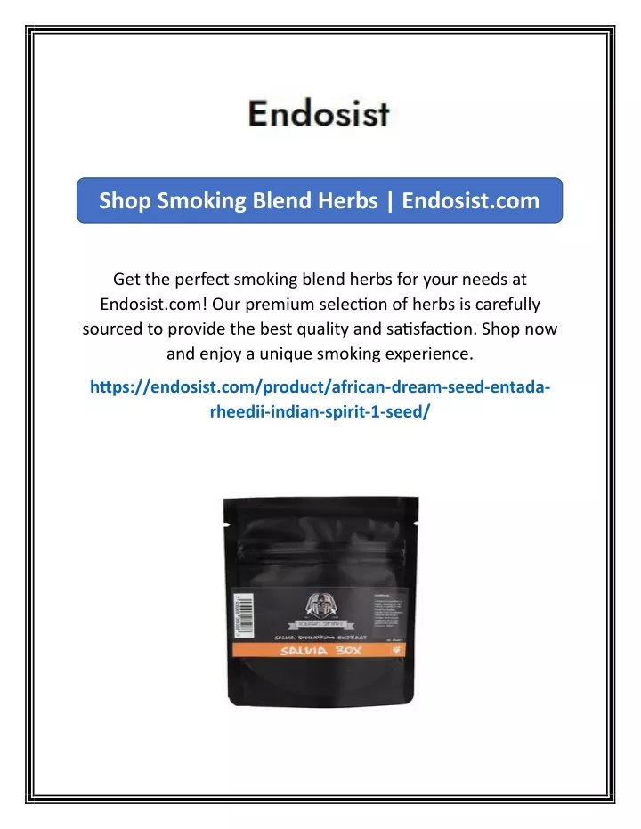 shop smoking blend herbs endosist com