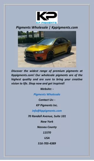 pigments wholesale kppigments com