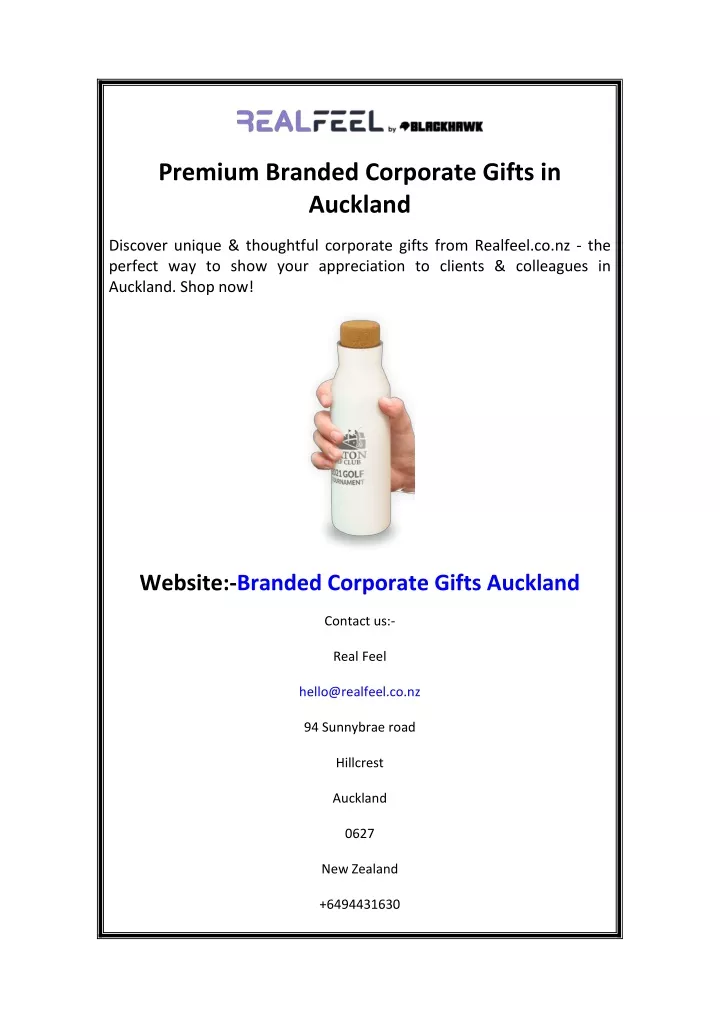 premium branded corporate gifts in auckland