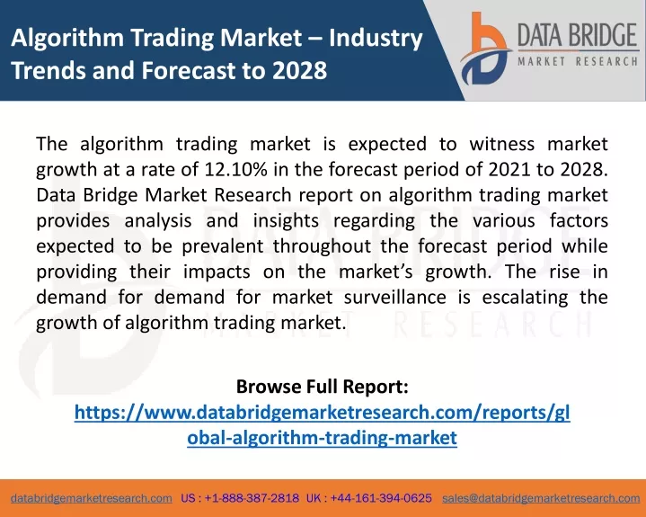 algorithm trading market industry trends