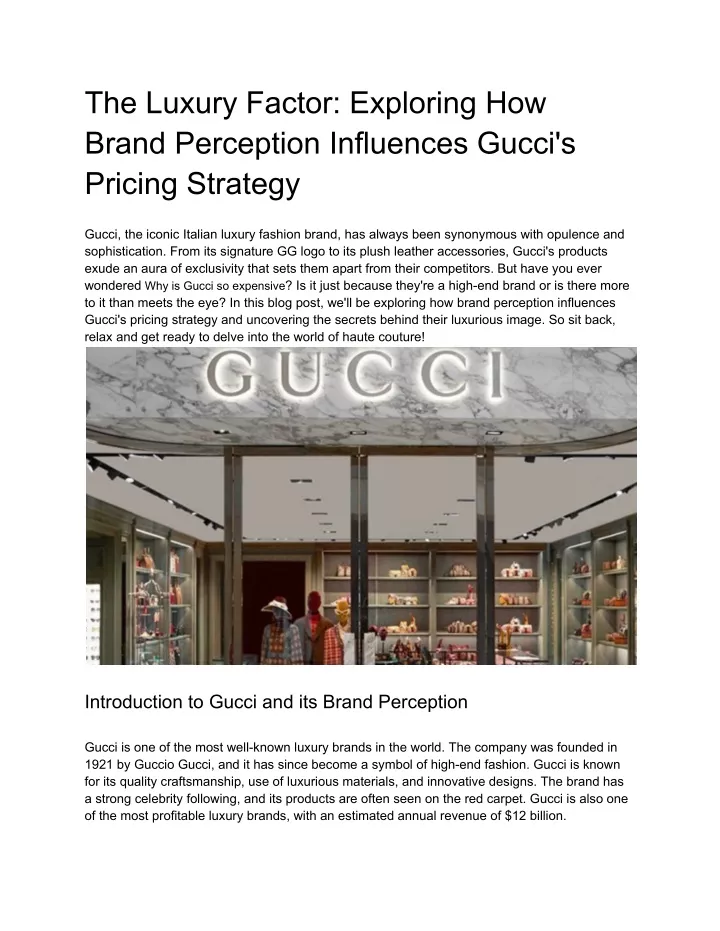 the luxury factor exploring how brand perception
