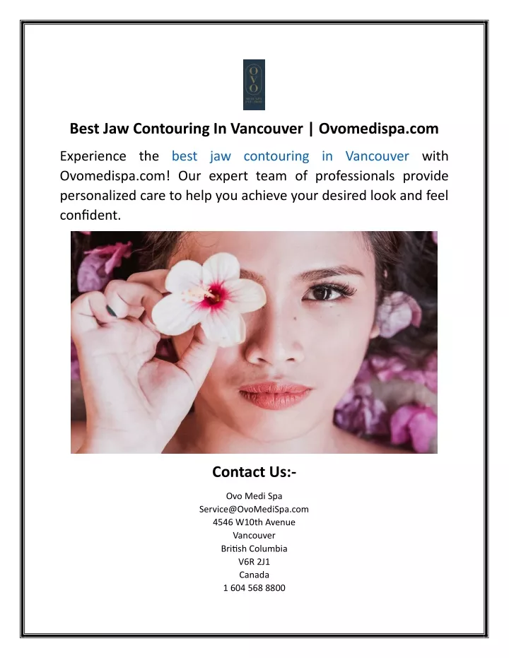 best jaw contouring in vancouver ovomedispa com