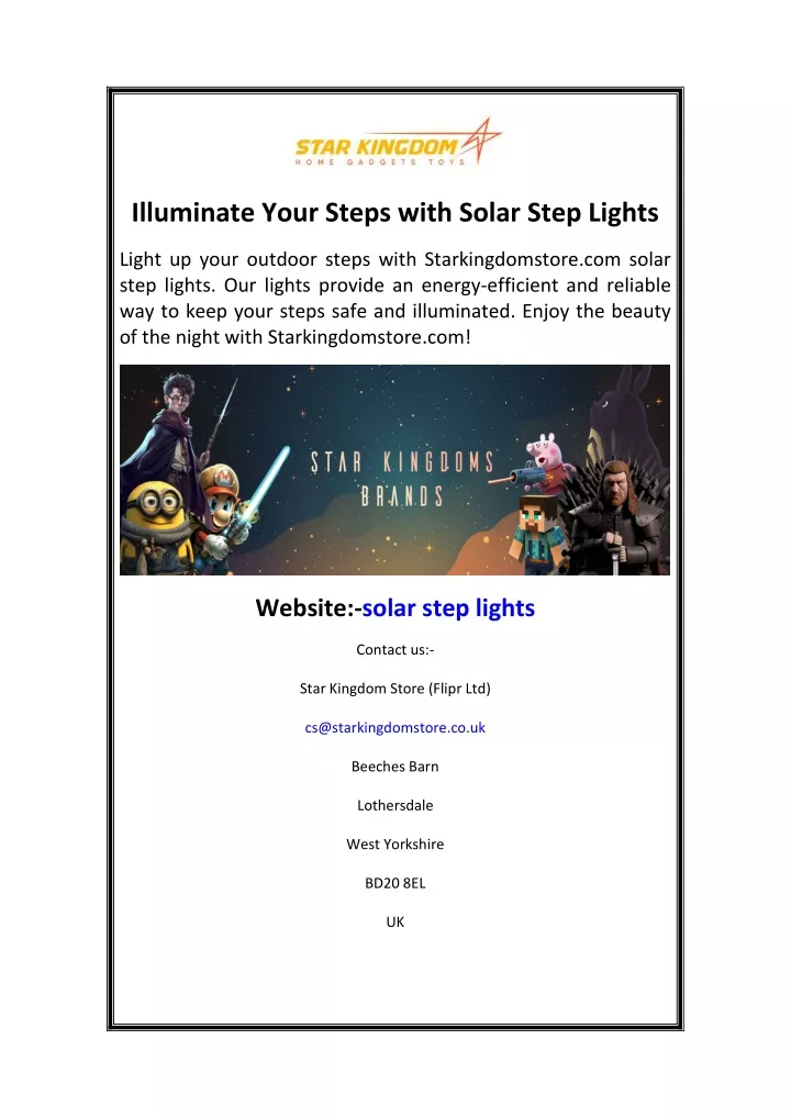 illuminate your steps with solar step lights