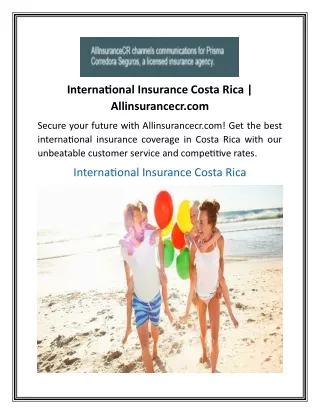 International Insurance Costa Rica  Allinsurancecr.com