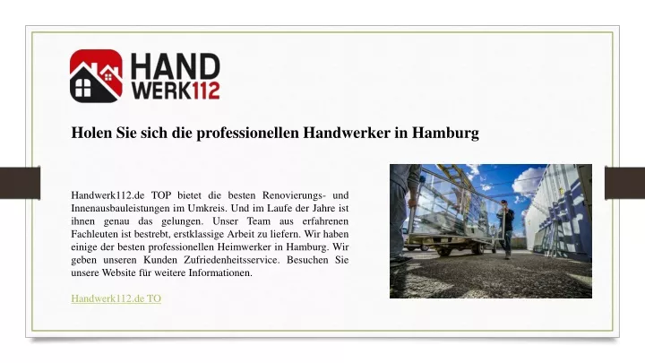 holen sie sich die professionellen handwerker