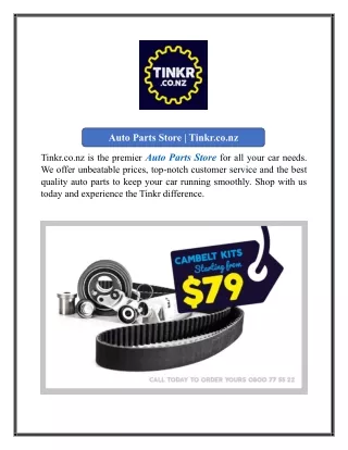 auto parts store tinkr co nz