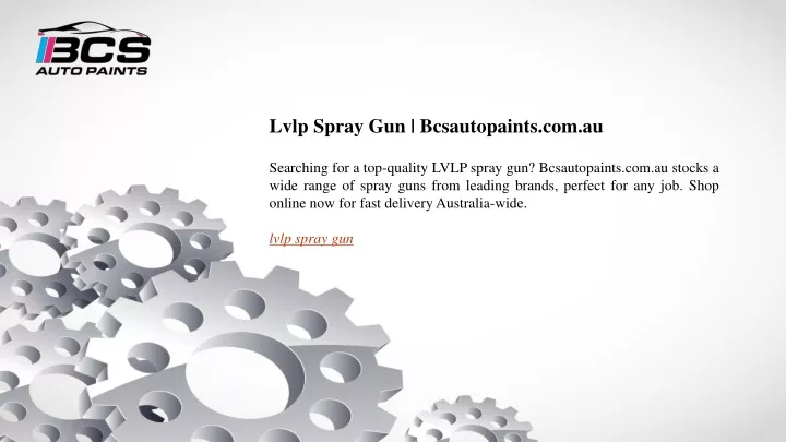 lvlp spray gun bcsautopaints com au