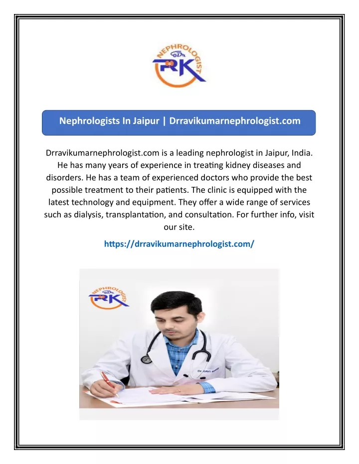 nephrologists in jaipur drravikumarnephrologist