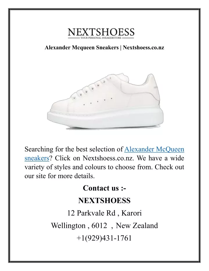 alexander mcqueen sneakers nextshoess co nz