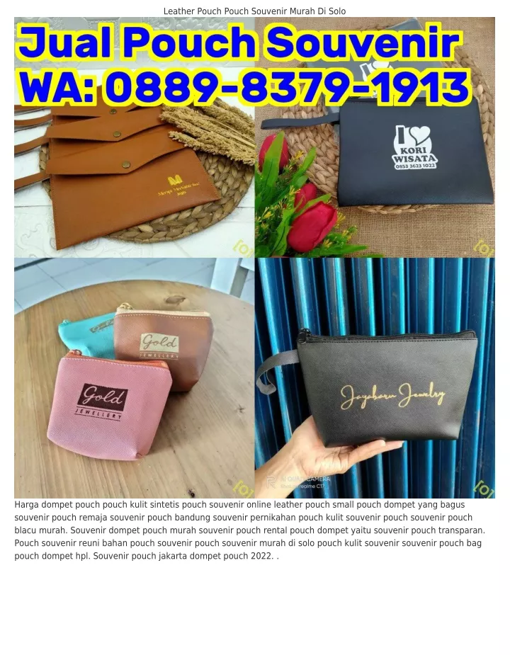 leather pouch pouch souvenir murah di solo