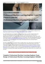 Unparalleled Reliable Professional-Machine-Learning-Engineer Exam Pdf, Ensure to pass the Professional-Machine-Learning- - slide 1