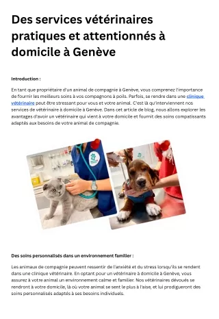 Veterinaire Geneve | MVet.ch