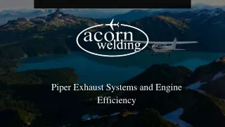 piper exhaust systems and engine efficiency