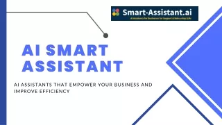 AI Smart Assistant - Your Intelligent Virtual Companion