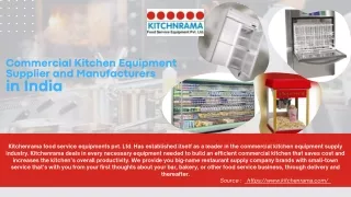 Commercial Kitchen Equipment in India