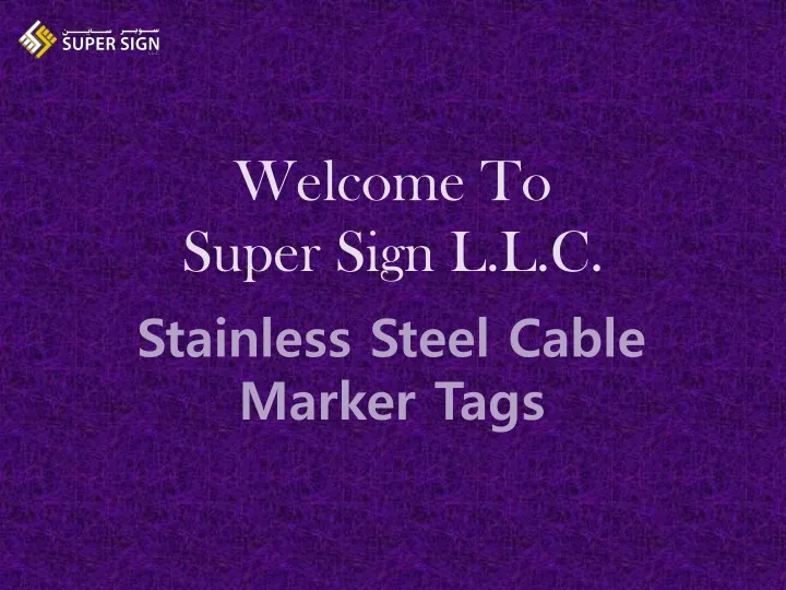 welcome to super sign l l c stainless steel cable