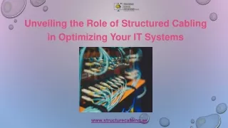 unveiling the role of structured cabling
