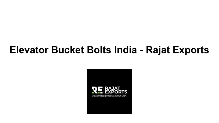 elevator bucket bolts india rajat exports