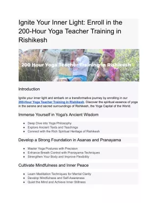 Ignite Your Inner Light_ Enroll in the 200-Hour Yoga Teacher Training in Rishikesh