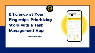 Efficiency at Your Fingertips Prioritizing Work with a Task Management App