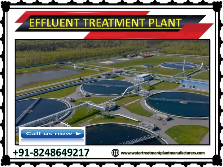 effluent treatment plant