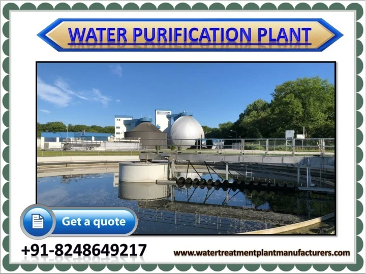 PPT Water Purification Plant Cost Estimation Nearme Chennai