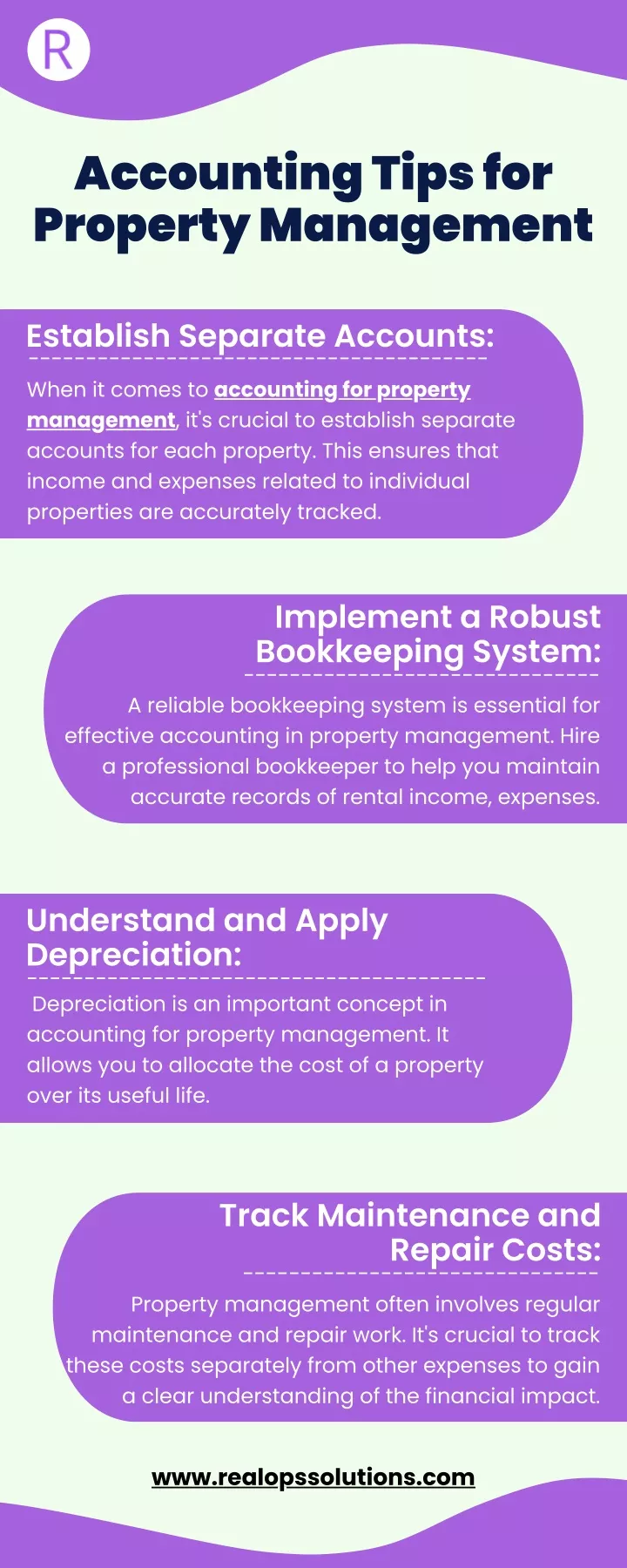 accounting tips for property management