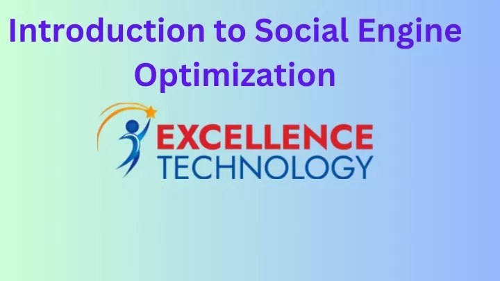 introduction to social engine optimization