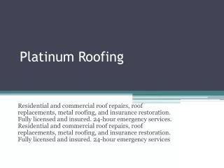 Transform Your Home with Platinum Roofing - Top-Rated Roofing Company in Brunswi