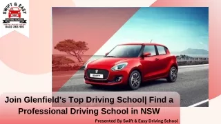 Join Glenfield’s Top Driving School| Find a Professional Driving School in NSW